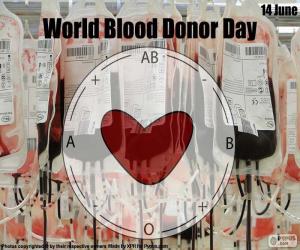yapboz Dünya gönüllü kan bağışı günü